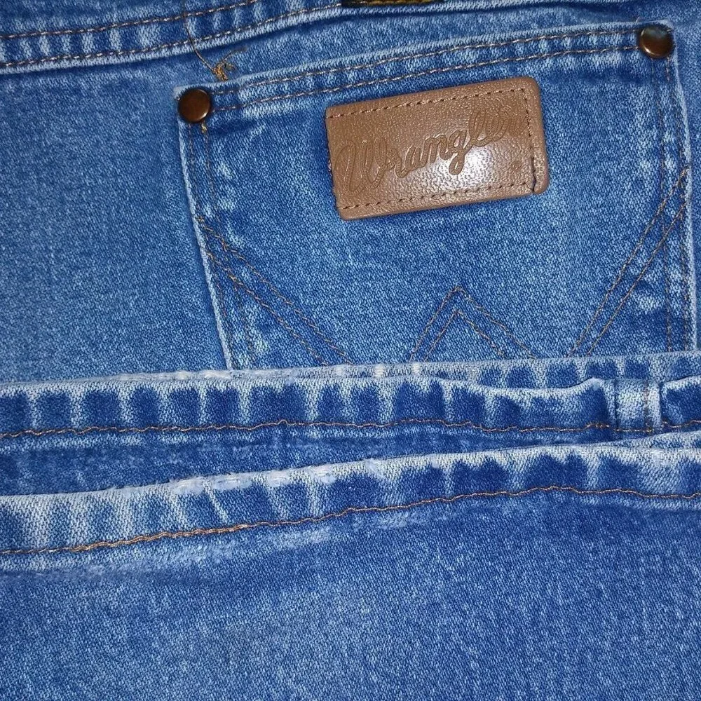 Wrangler Regular Fit Jeans Size 42x30 100% Cotton
